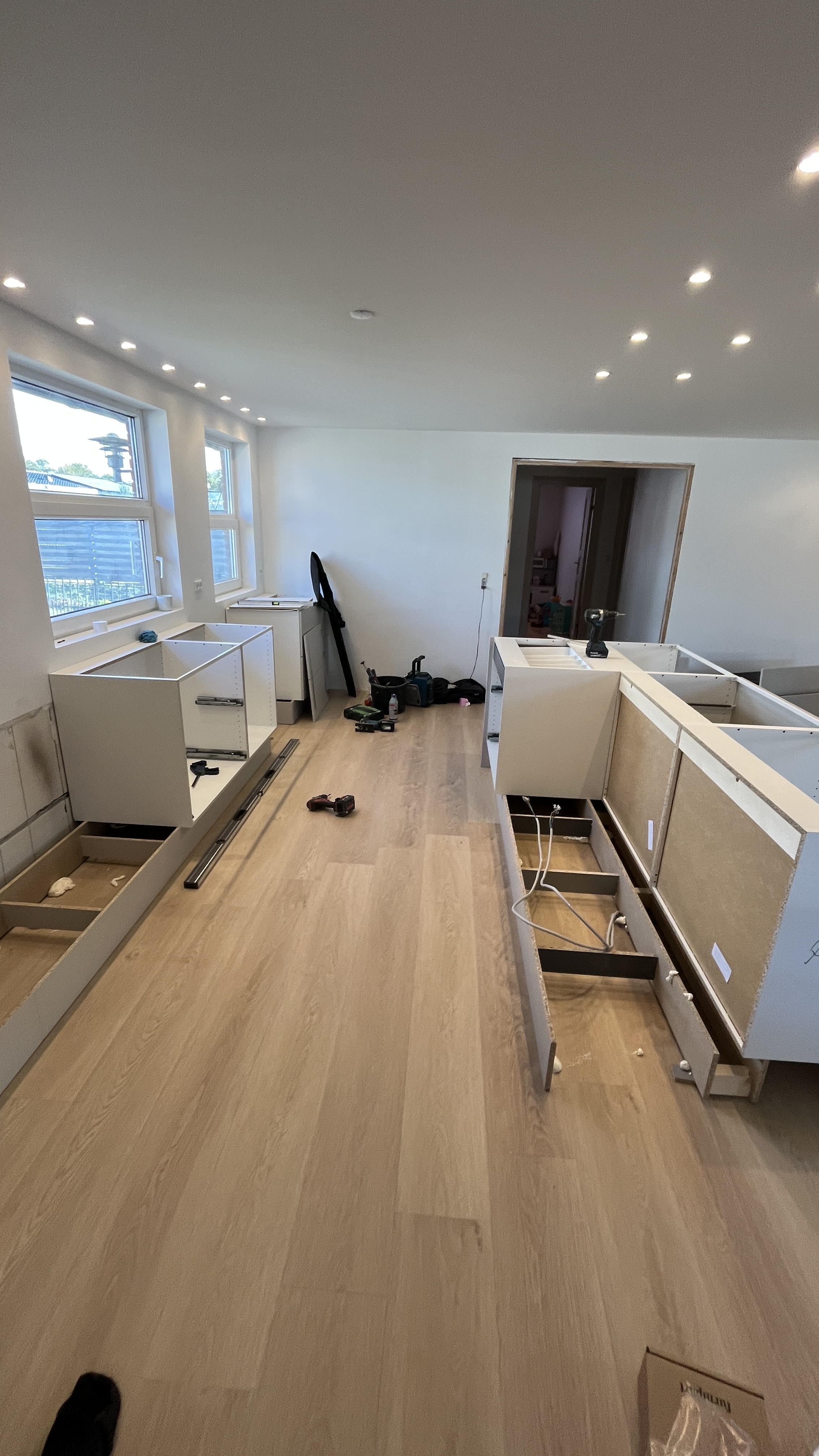 Igangværende renovering af køkken i Nordjylland