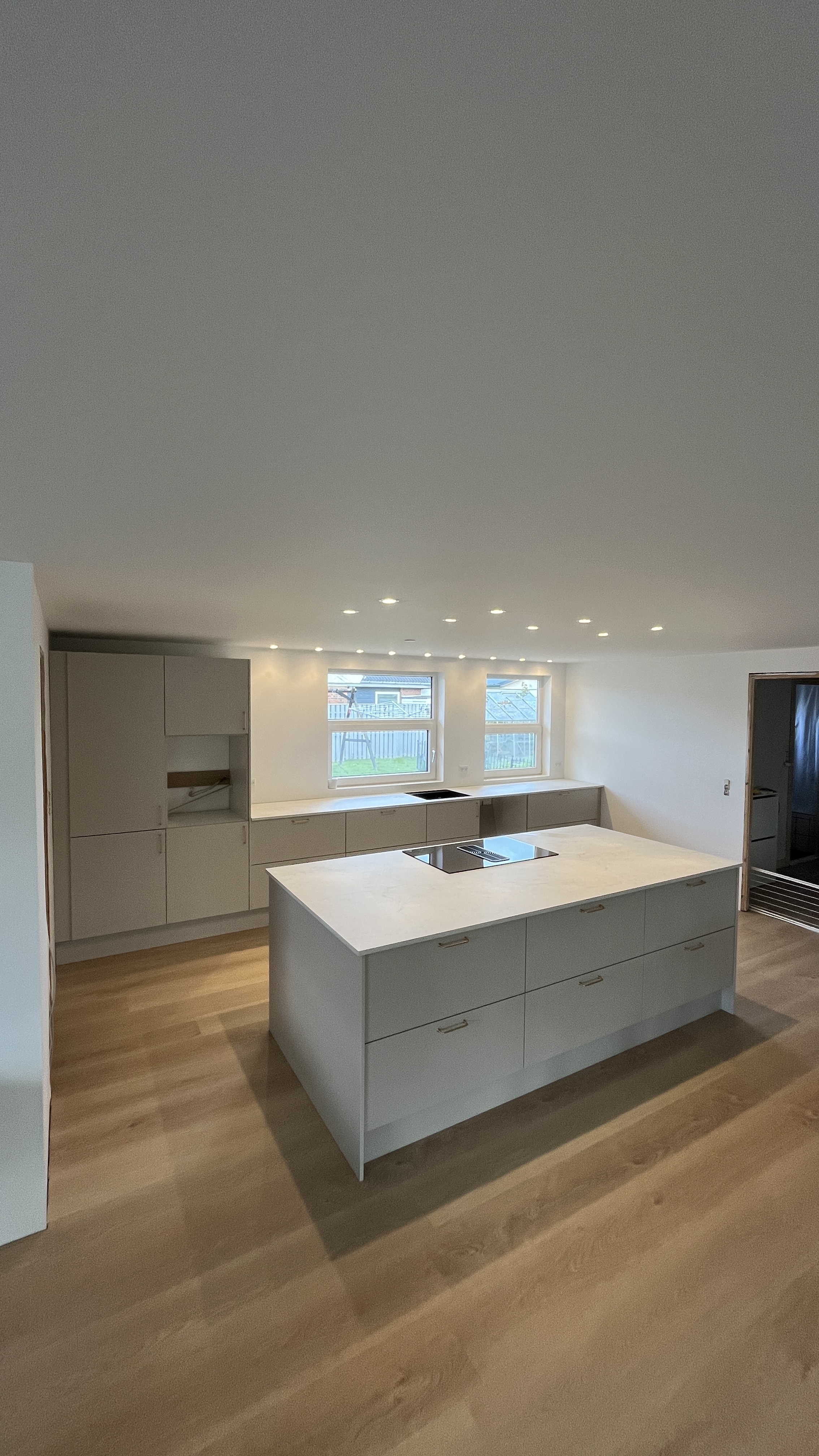 Ny køkken som en del af renovering af hus i Nordjylland